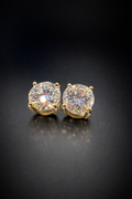 Moissanite Stud Earrings – 925 Sterling Silver