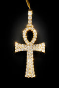 Pharaoh Gold Cross Pendant